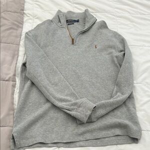 Polo by Ralph Lauren Gray Zip Up Sweater